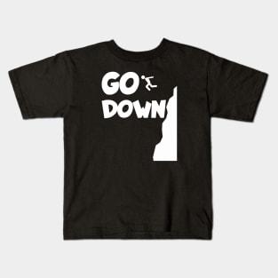 Cliff jumping go down Kids T-Shirt